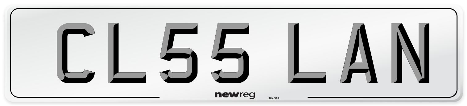 CL55 LAN Number Plate from New Reg